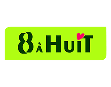 logo enseigne 8 à huit vert